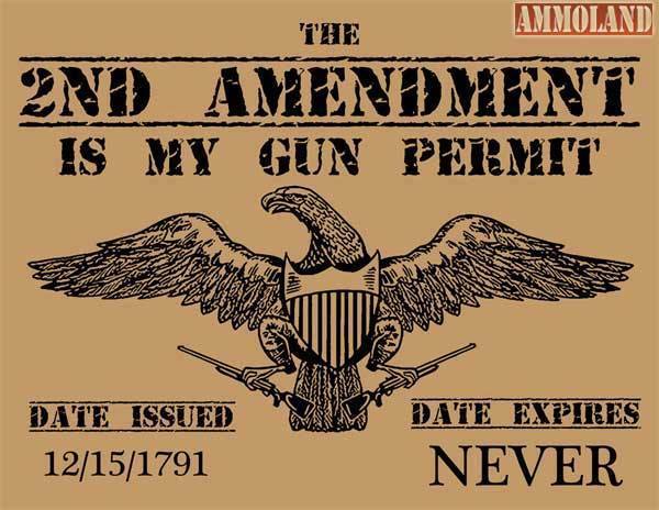 The second amendment is my gun permit